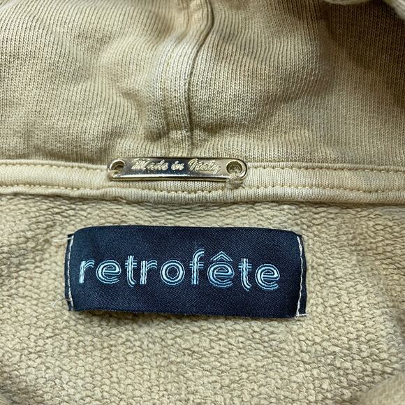 Retrofete Revolve Washed Terry Cold Shoulder Hoodie Women's S - Picture 4 of 9